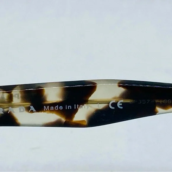 Authentic Prada VPR 18T Eyeglasses Black Havana Tortoise w/ Case Certified - Picture 6 of 8